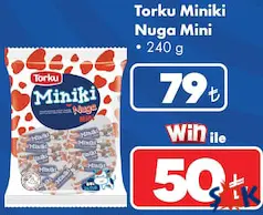 TORKU MİNİKİ NUGA MİN ÇİKOLATA 240 G TORKU MİNİKİ NUGA MİN ÇİKOLATA 240 G